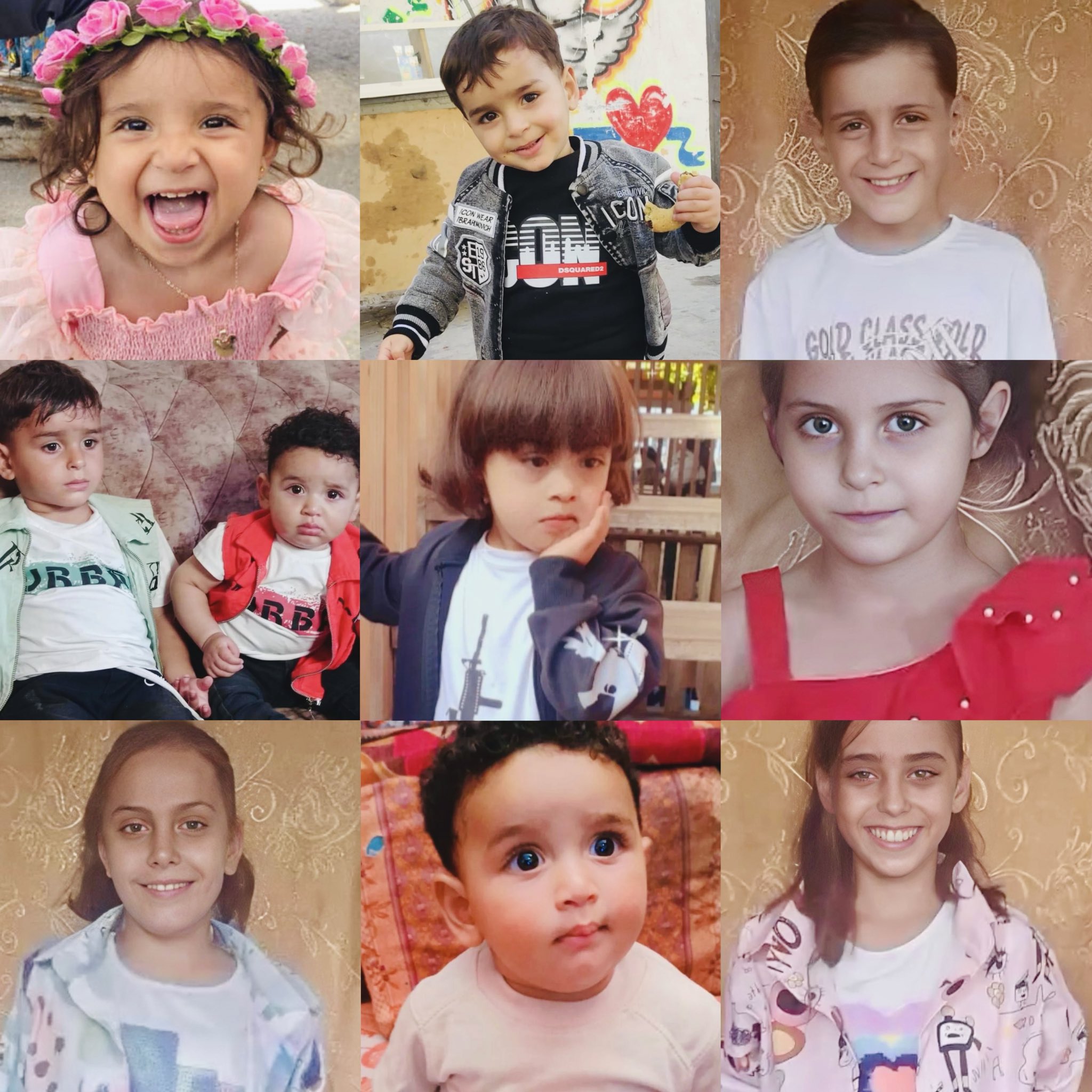 Talaa, Samira, Lin, Mahmoud, Fatima, Zahir, Mohanad, Lana and Karim Abu Rayala card image